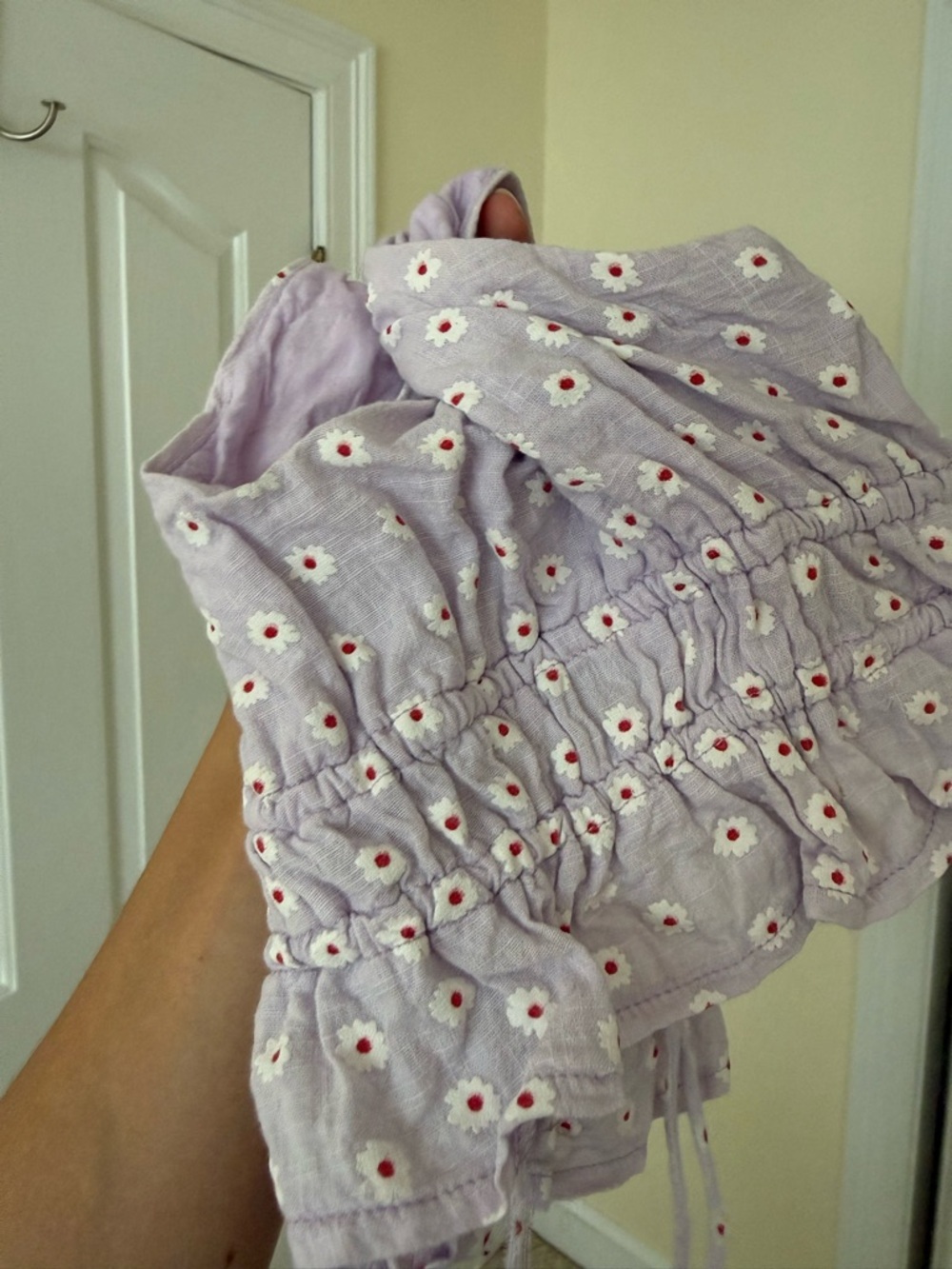 Princess Polly Light Purple Floral Tie-Front Tank Top - Picture 5 of 5